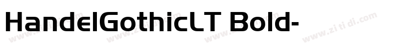 HandelGothicLT Bold字体转换